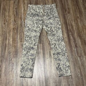 Bevy Flog Snake Skin Pull On Pants Women's 29 Stretchy High Rise Festive Wear